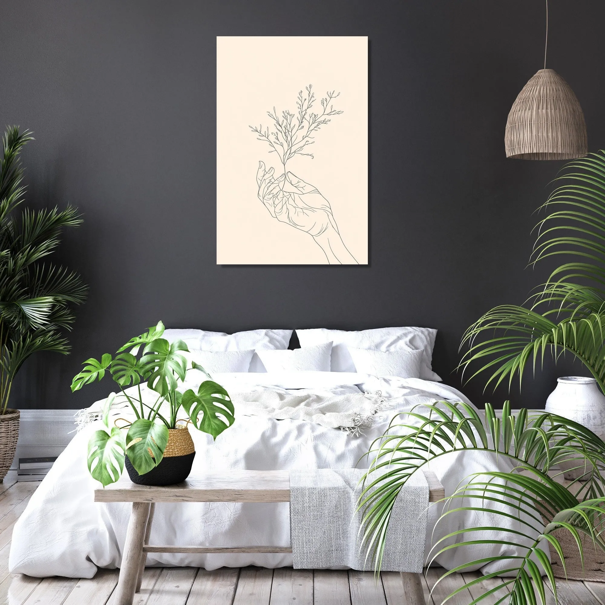 Hand and Plant Canvas