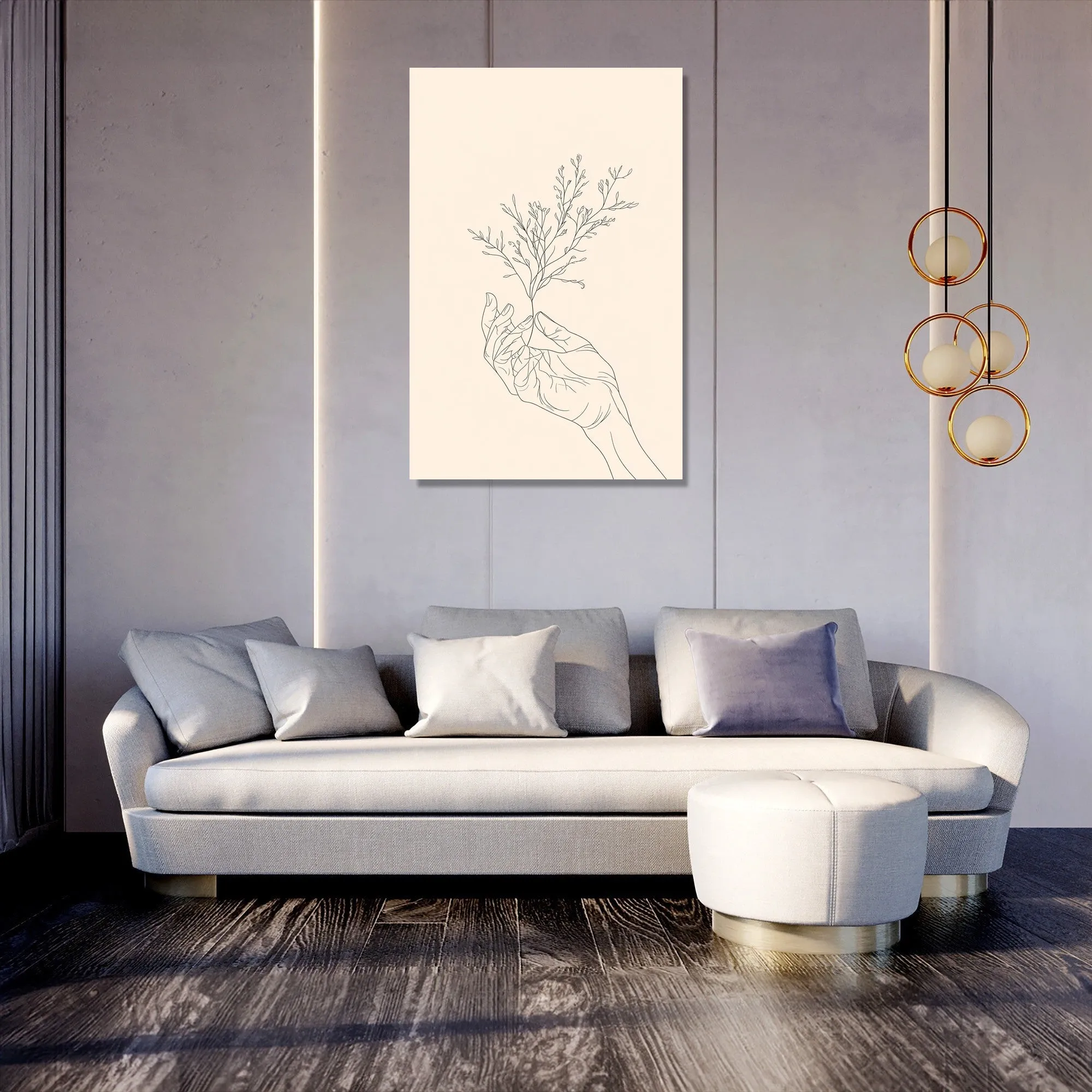 Hand and Plant Canvas