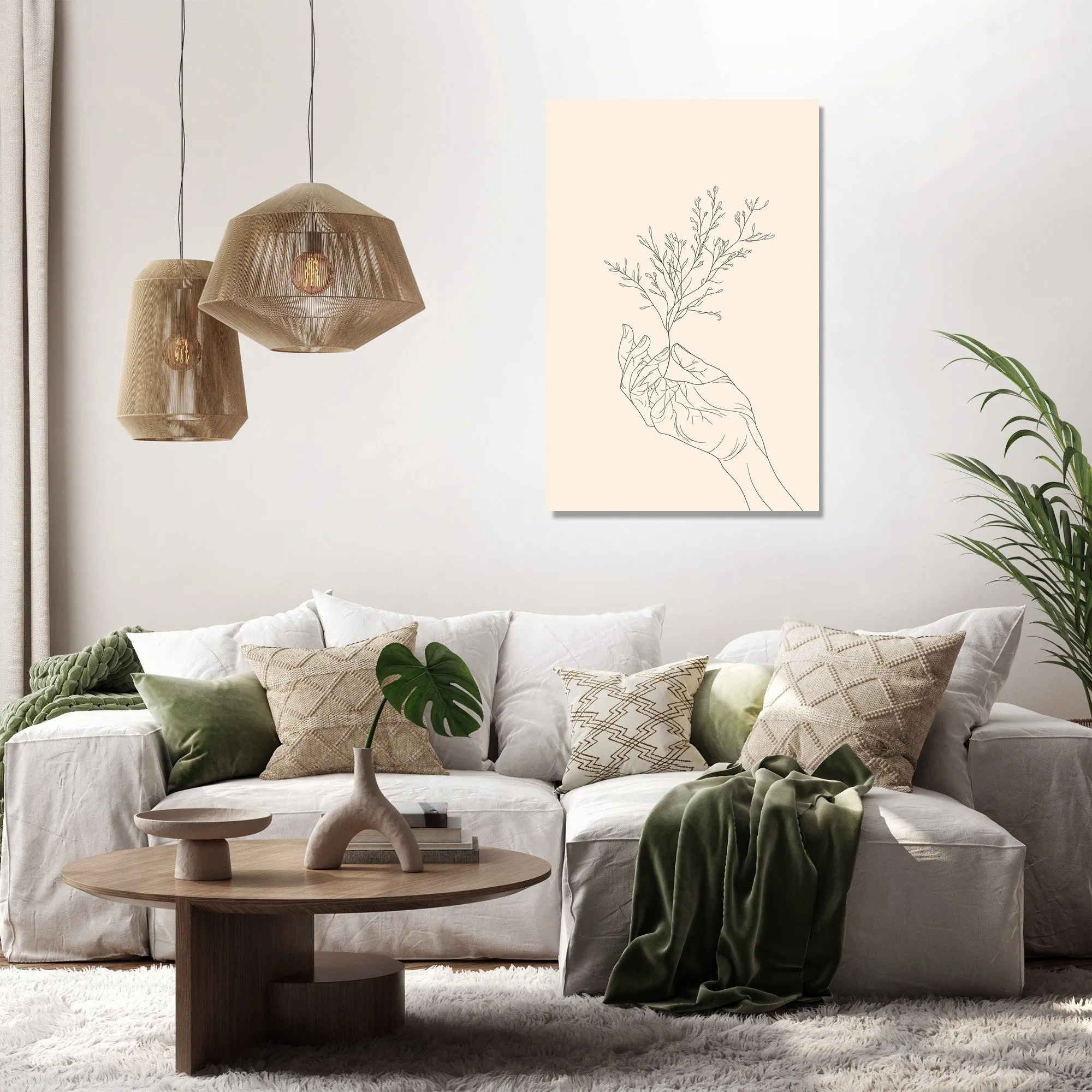Hand and Plant Canvas