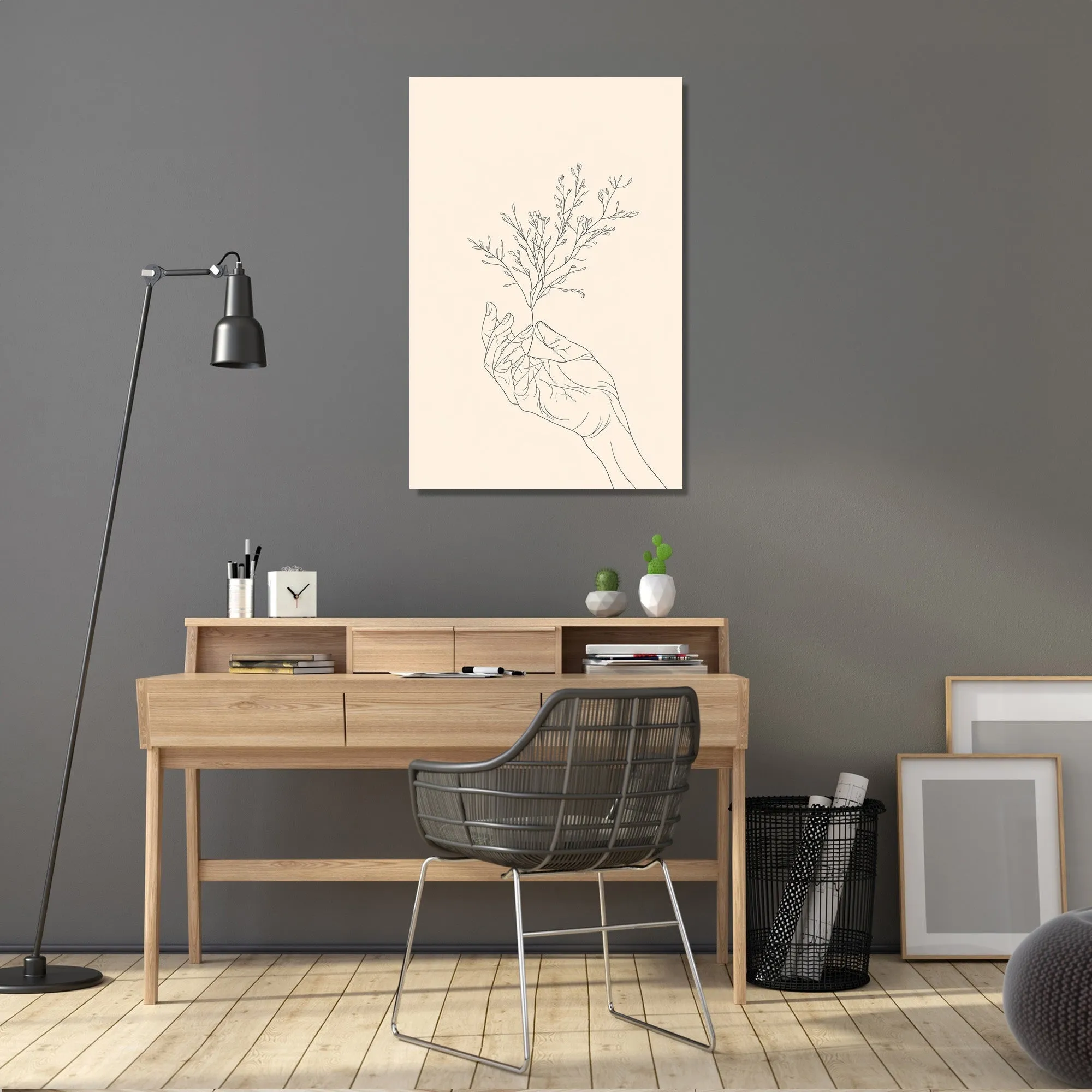 Hand and Plant Canvas