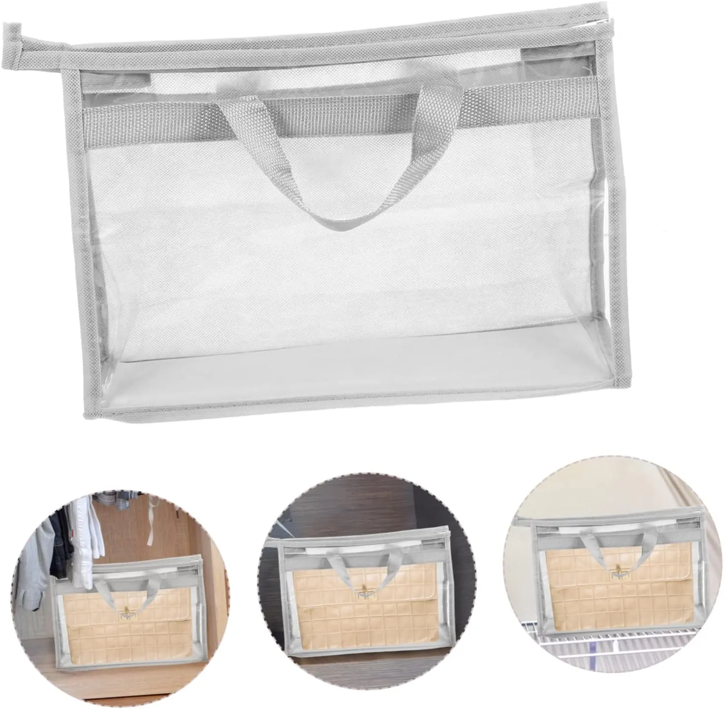 Handbag Bag Cover Bag Organizer Storage Pouch Waterproof Reusable Easy to Clean