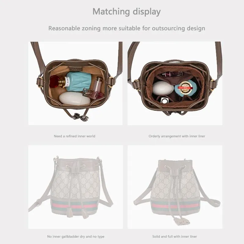 Handbag Organizer For Gucci bucket bag shape | Designer Purse Insert  | Bag Liner | Bag Insert Organizer | Gucci Organizer | Bag Organizer | Luxury bag |  Bag protector | GG Bag