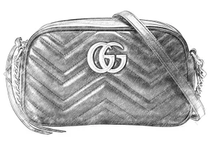 Handbag Organizer For Gucci GG Medium Marmont matelassé shoulder bag | Designer Purse Insert  | Bag Liner | Bag Insert Organizer | Gucci Organizer | Bag Organizer | Luxury bag |  Bag protector