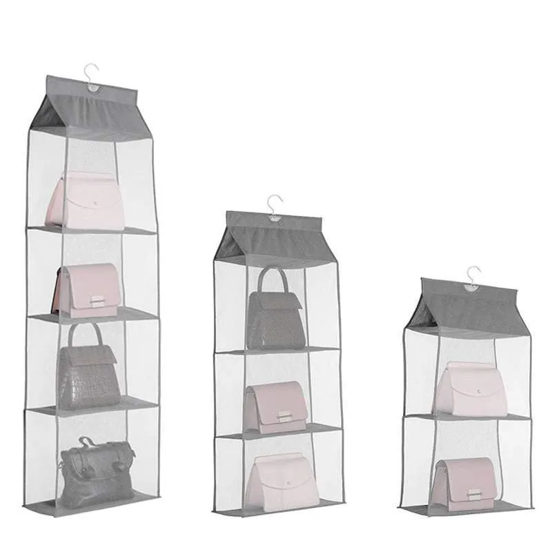Hanging Handbag Organizer 1PC 3Colours 3Sizes Non-woven Fabric