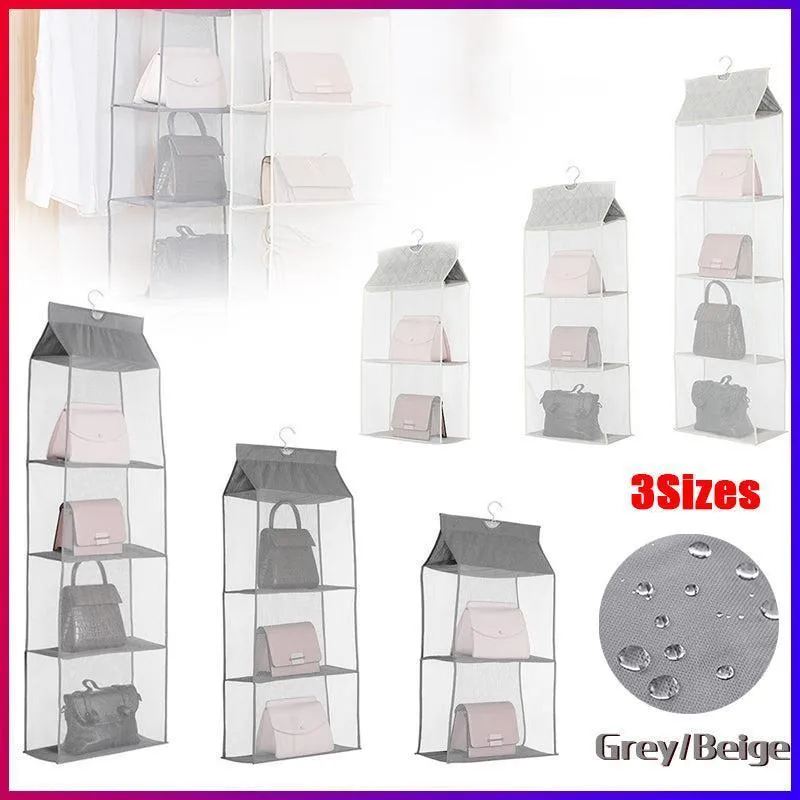Hanging Handbag Organizer 1PC 3Colours 3Sizes Non-woven Fabric