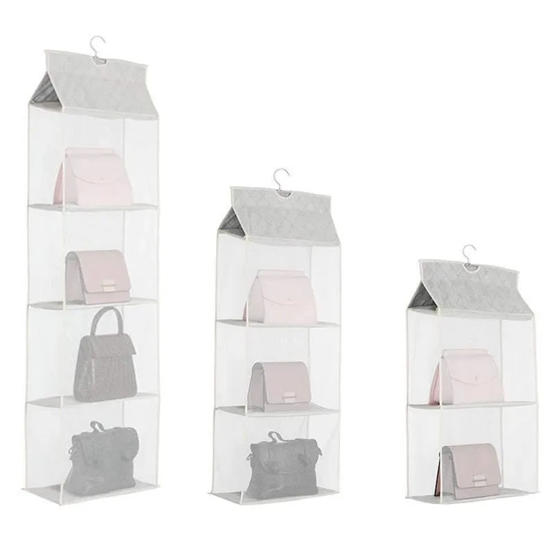 Hanging Handbag Organizer 1PC 3Colours 3Sizes Non-woven Fabric
