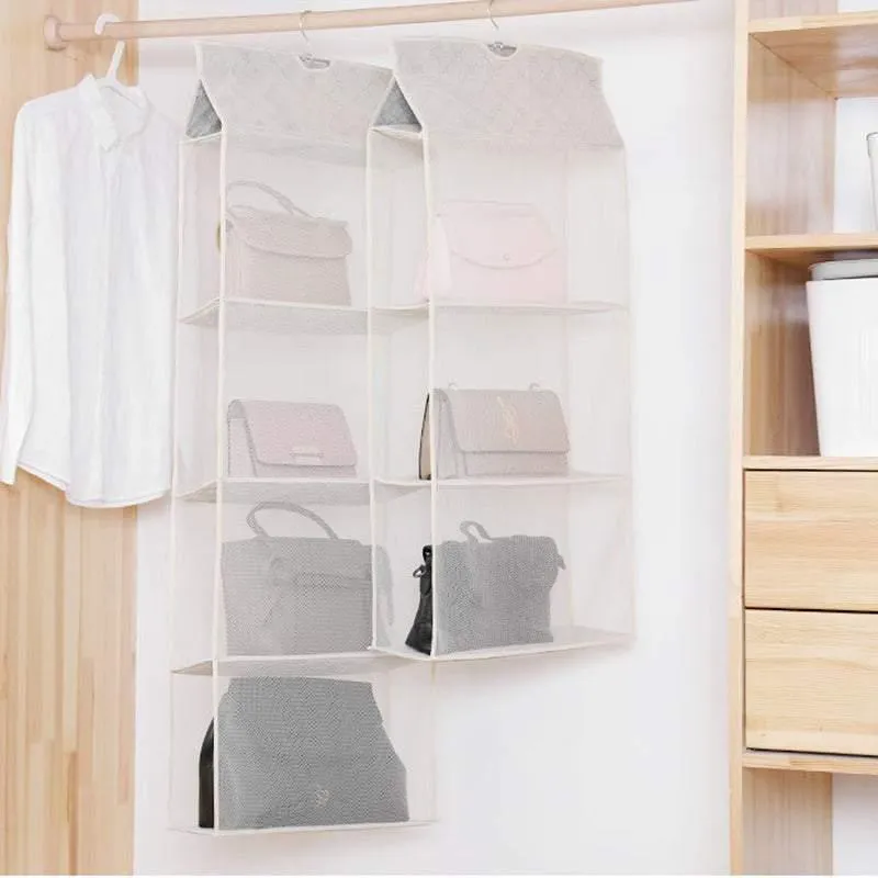 Hanging Handbag Organizer 1PC 3Colours 3Sizes Non-woven Fabric