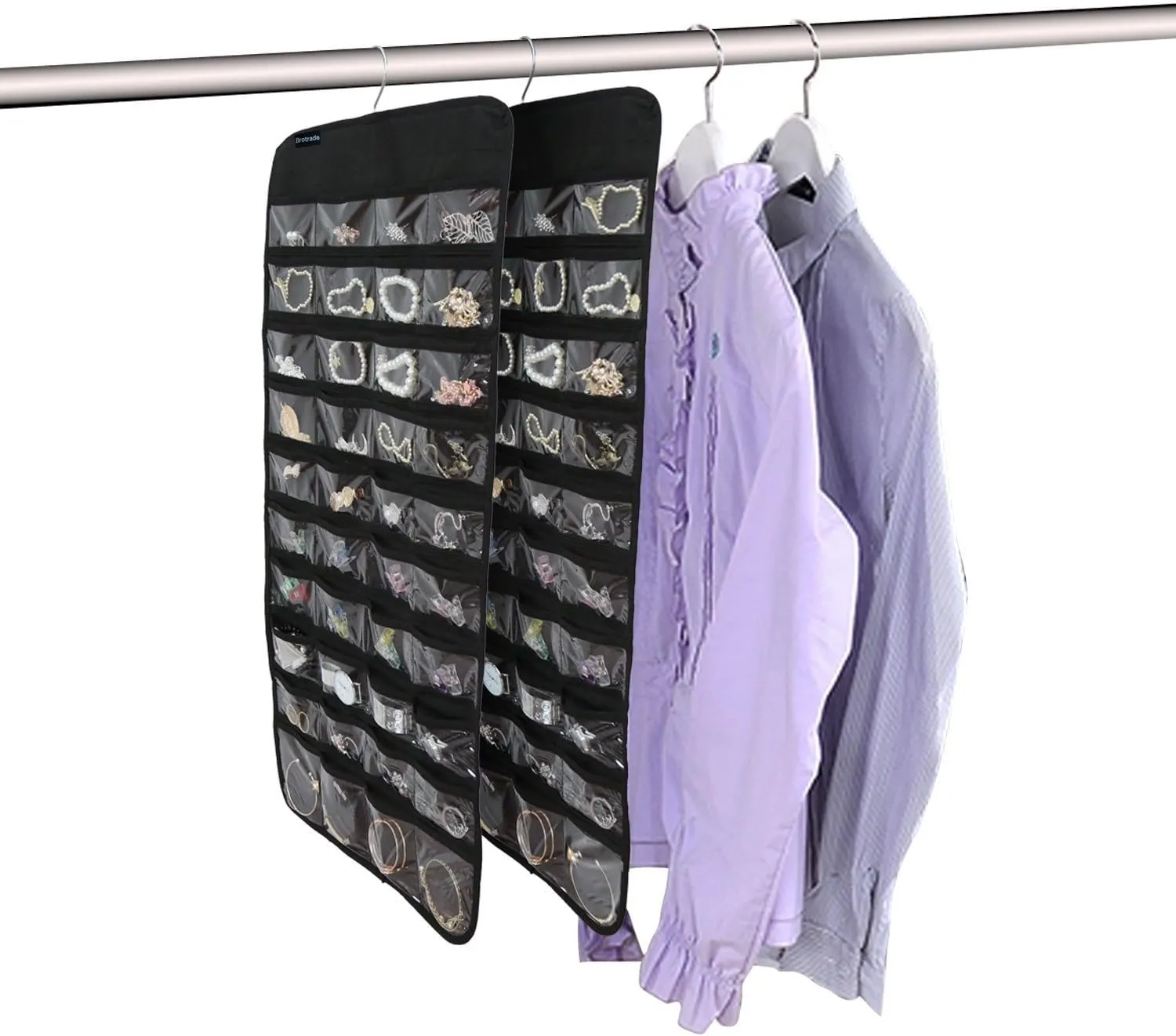 Hanging Jewelry Organizer,Accessories Organizer,80 Pocket Organizer for Holding Jewelries