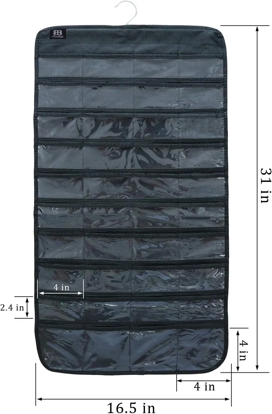 Hanging Jewelry Organizer,Accessories Organizer,80 Pocket Organizer for Holding Jewelries