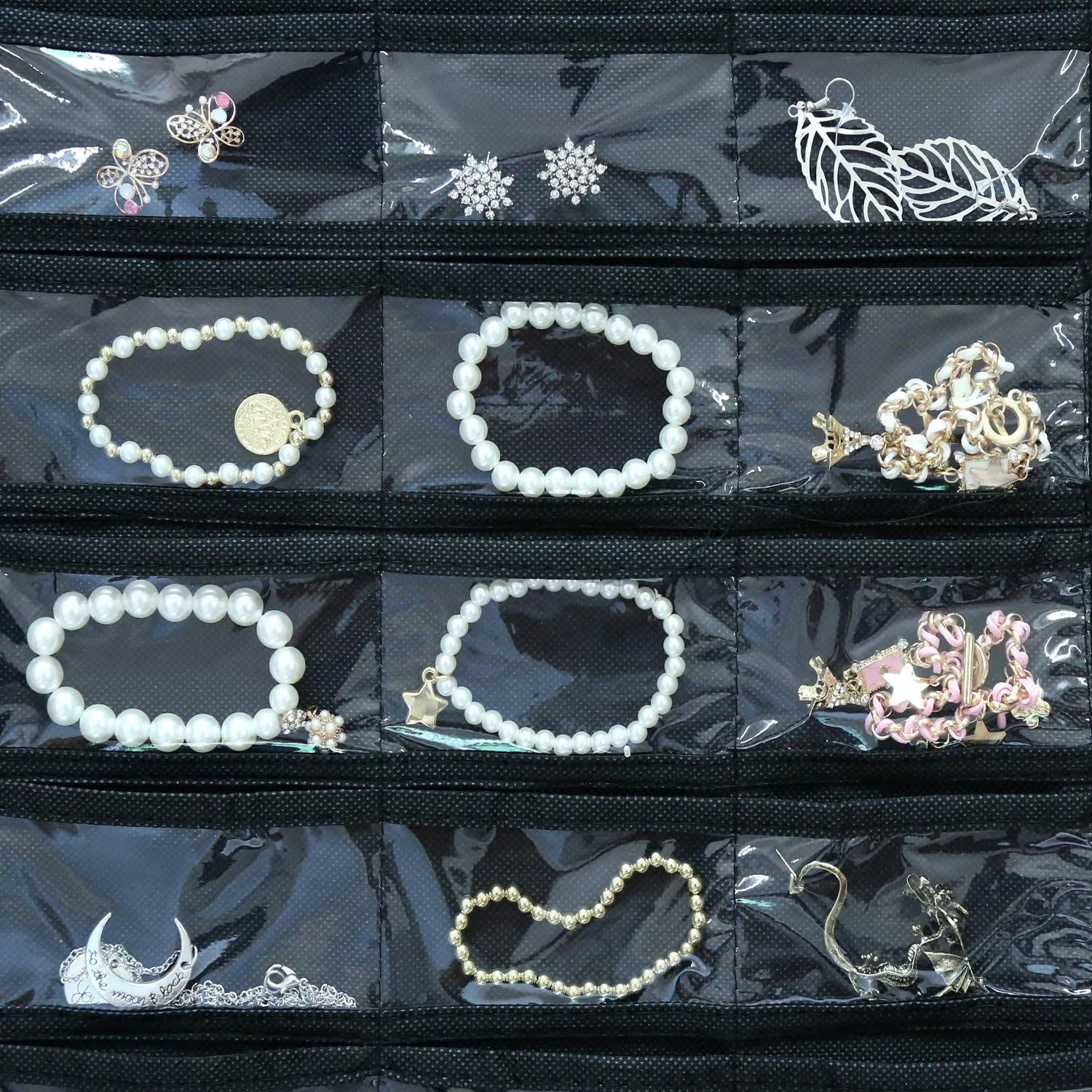 Hanging Jewelry Organizer,Accessories Organizer,80 Pocket Organizer for Holding Jewelries