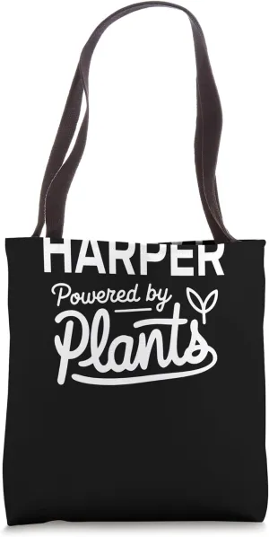 HARPER Powered by Plants Personalized Gift For Plant Moms Tote Bag