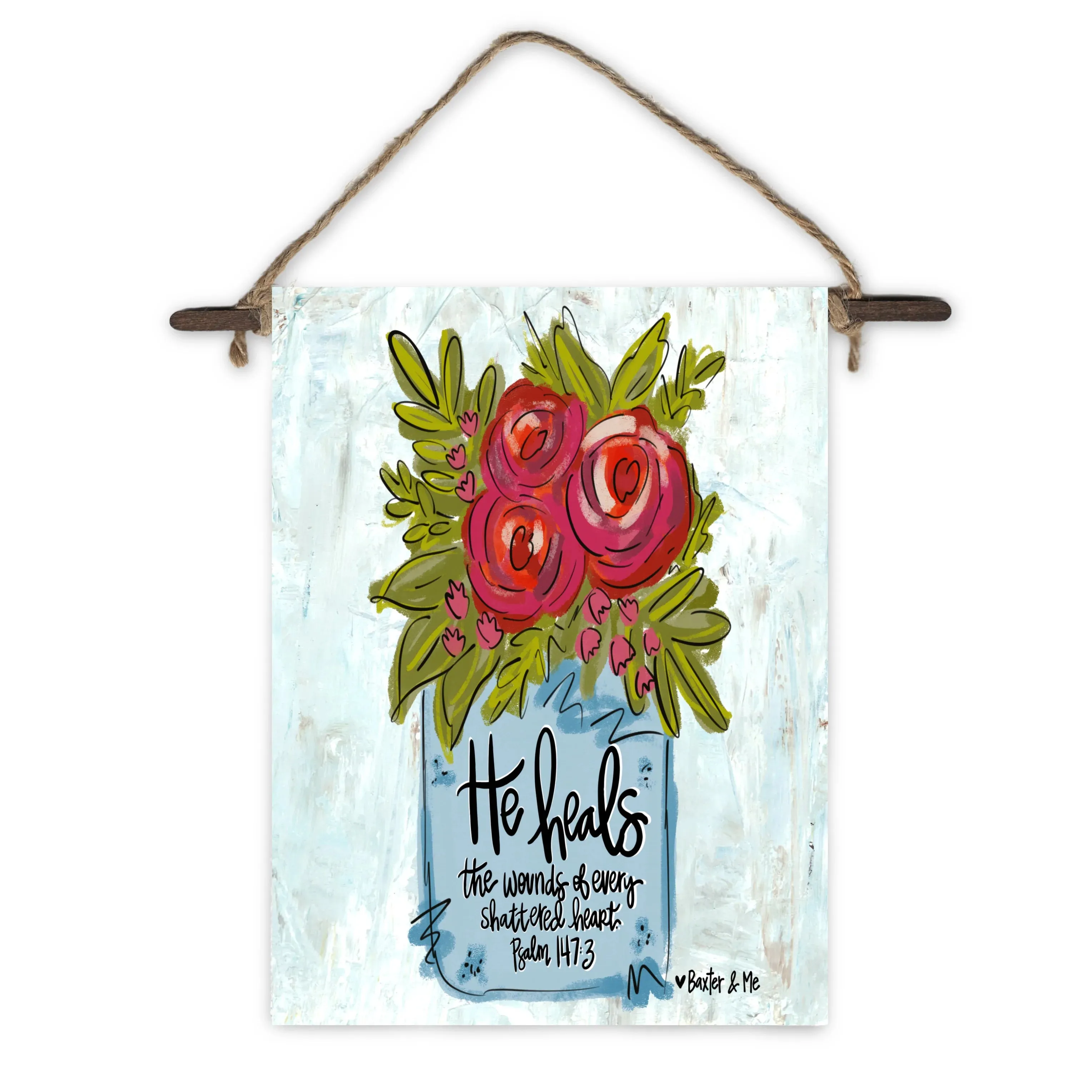 He Heals Mini Wall Hanging