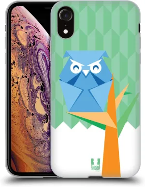 Head Case Designs Owl Origami Soft Gel Case [Military Grade Protection] Compatible with Apple iPhone XR