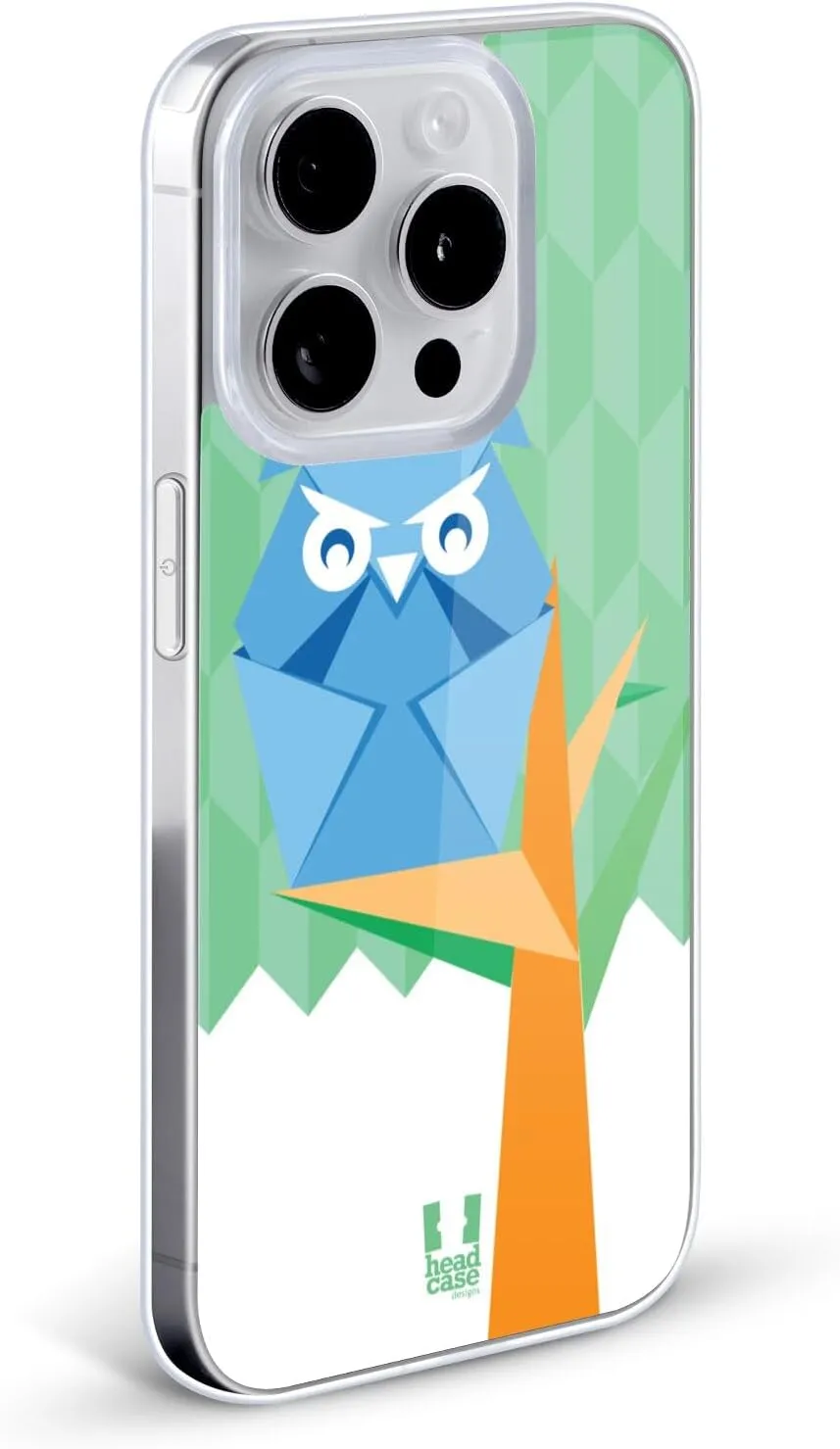 Head Case Designs Owl Origami Soft Gel Case [Military Grade Protection] Compatible with Apple iPhone XR