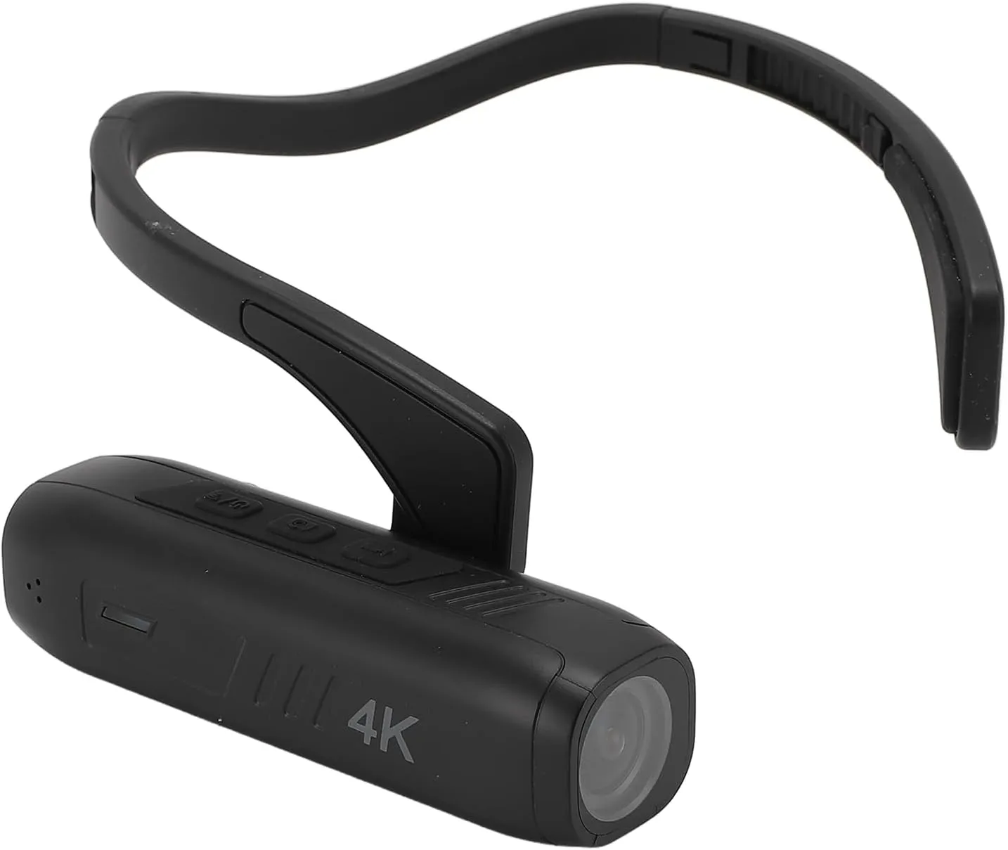 Head Mounted Camera, 4K 60FPS Video Camera Camcorder Wearable Vlog Camera with APP Control, 120° Wide Angle, Anti Shake, for Sports Travel Video Recording