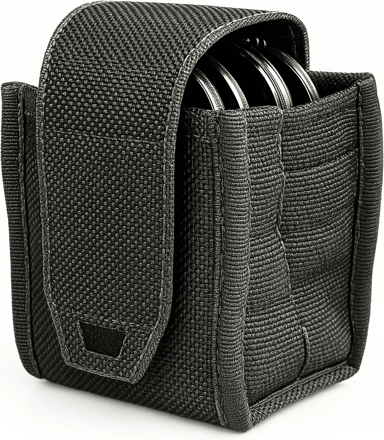 Heavy Duty Double Handcuff Pouch for Duty Belt - Perfect MOLLE Handcuff Case for Vest - Compatible with ASP/Hinged/Chain/Folding Rigid