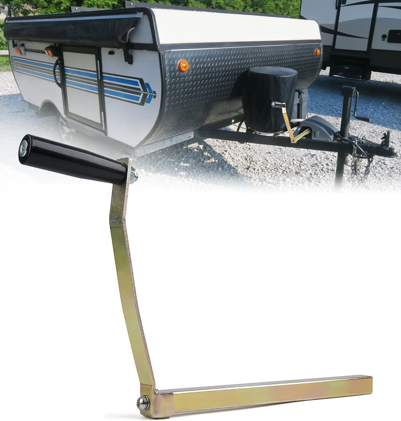 Heavy Duty Pop Up Camper Crank Handle, 12" Crank Handle Fits Starcraft, Flagstaff, Rockwood, Palomino, Dutchmen
