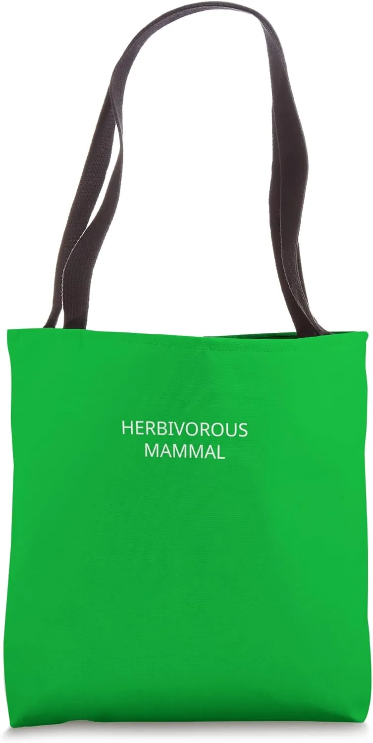 Herbivorous Mammal plant-based Tote Bag