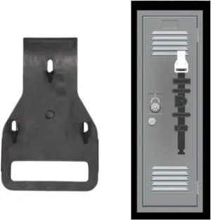 Hero's Pride Heavy Duty Locker Clip - Designed to Organize Duty Belts, Keys, and Tactical Gear - 75 lb Capacity - Fits Most Belt Buckles - Maximize Locker Space for Law Enforcement