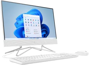 HEWLETT PACKARD HP 21.5"" All-in-One Desktop, Intel Pentium Silver J5040 Processor, Intel UHD Graphics 605, 8 GB RAM, 128 GB Storage, Windows 11 Home S Mode(22-dd0009, 2021) (Renewed)