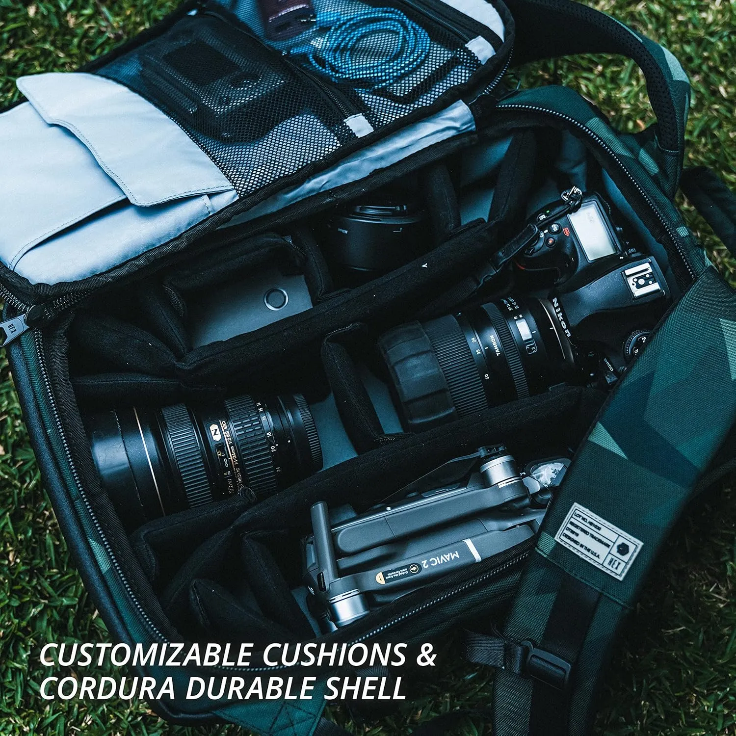 Hex Ranger DSLR Sling, Black, with Adjustable Carry Straps, Collapsible Interior Dividers & More, Black