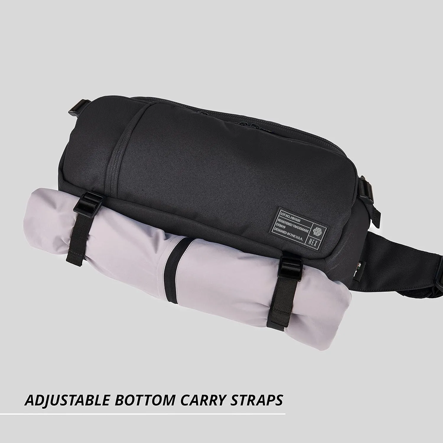 Hex Ranger DSLR Sling, Black, with Adjustable Carry Straps, Collapsible Interior Dividers & More, Black