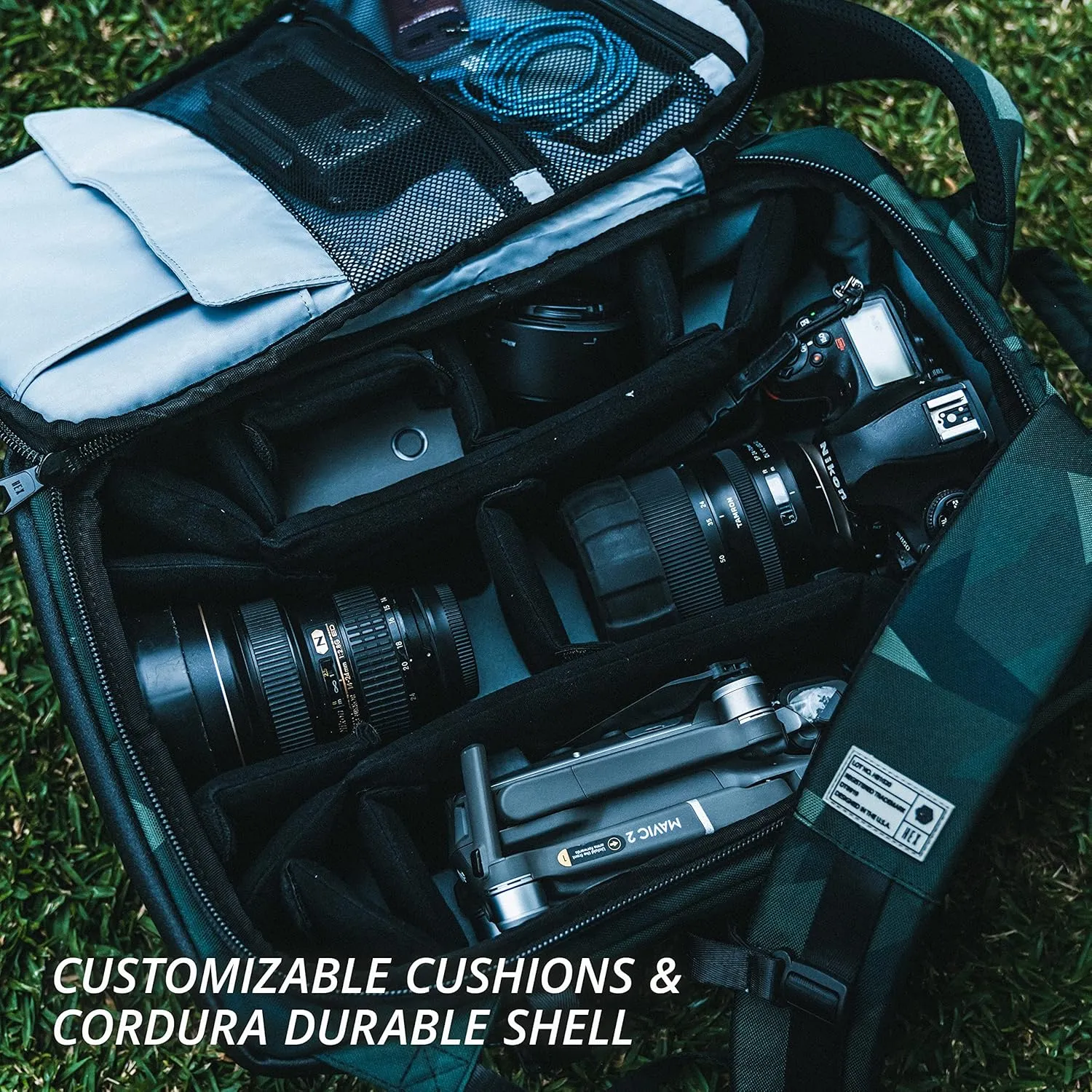 HEX Ranger DSLR XL Camera Sling – with Adjustable Carry Straps, Ample Interior Dividers, Water-Resistant Fabric, YKK Premium Zippers & More – Black