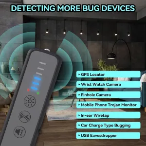 Hidden Camera Detectors, Anti Spy Detector, Bug Detectors, Car GPS Tracker Detector, Infrared Detector, RF Detector, Anti Eavesdropping, Finder Device, Anti Tracking for Travel, Office,Hotel