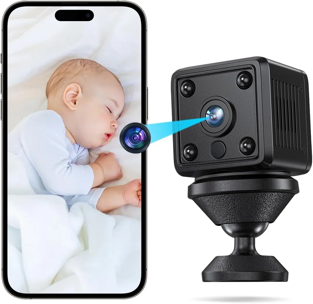 Hidden Cameras -Nanny Cam -1080P HD Security -Spy Camera -WiFi Wireless -Best Mini Camera-Car forSurveillanceSurveillance Camera with MotionDetection andNight Vision