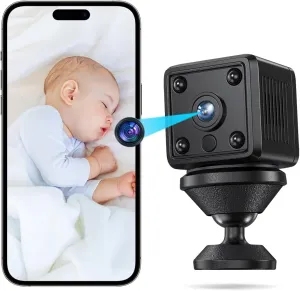Hidden Cameras -Nanny Cam -1080P HD Security -Spy Camera -WiFi Wireless -Best Mini Camera-Car forSurveillanceSurveillance Camera with MotionDetection andNight Vision