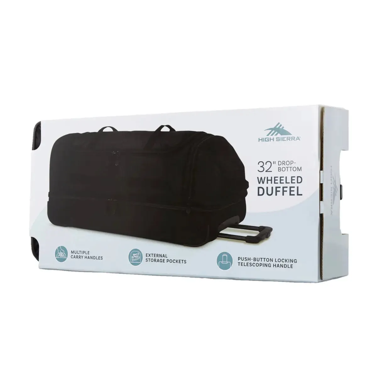 High Sierra Boxed 81 cm Large Wheeled Duffle - Black
