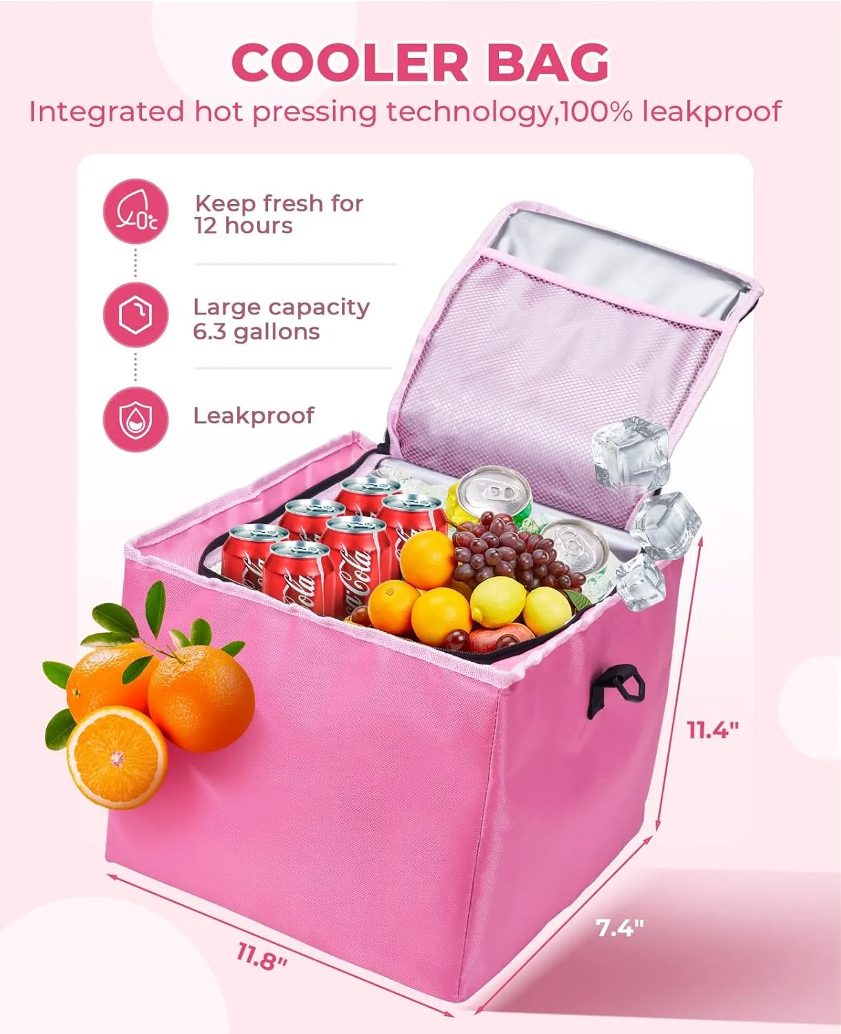 HIRALIY 4 in 1 Car Trunk Storage Organizer, Multi Compartment Collapsible Trunk Storage Box with Leakproof Cooler Bag for Car Truck SUV