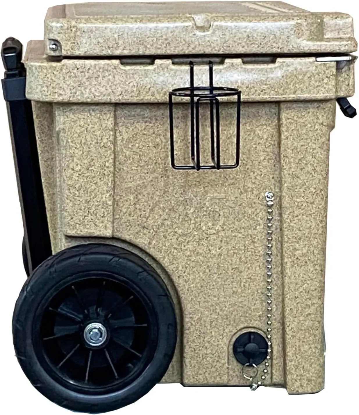 Hogg 65 qt Insulated Cooler with Wheels and Handles, Rolling Ice Chest with Wheels, Rotomolded Wheeled Coolers for Camping, Drinks, Outdoors, 65qt Blue