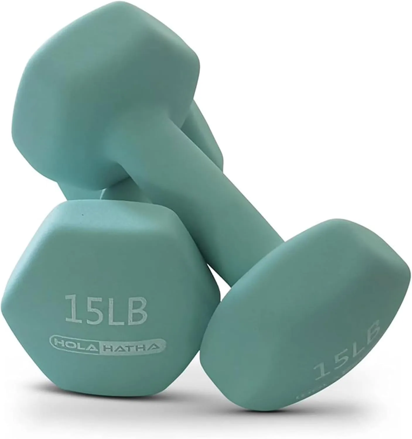 HolaHatha Neoprene Dumbbell Free Hand Weight Set with Rack, Ideal for Home Exercises to Gain Tone and Definition