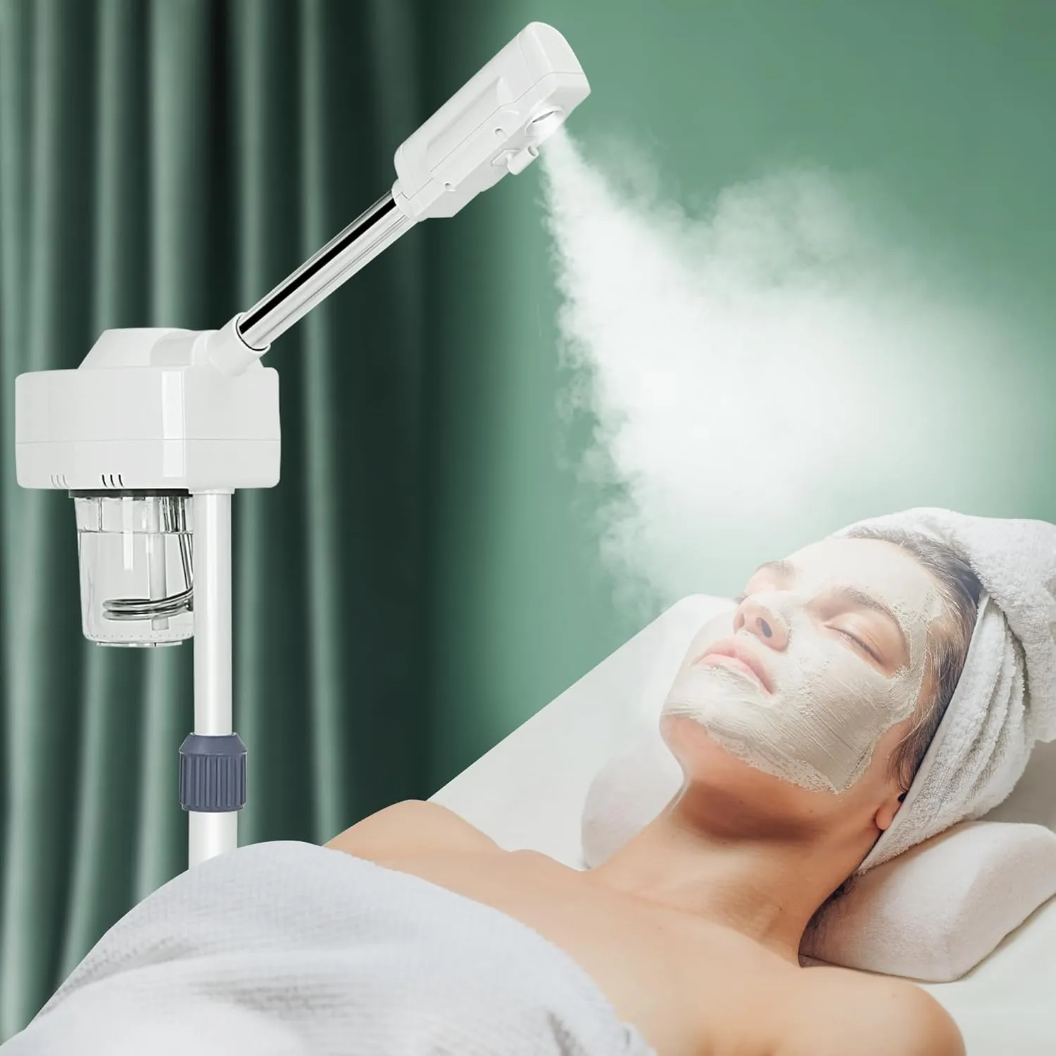 HomGarden Ozone Facial Steamer Professional Salon Spa Sterile Ozone Steamer Skin Cleaning Equipment Spray Machine for Personal Home