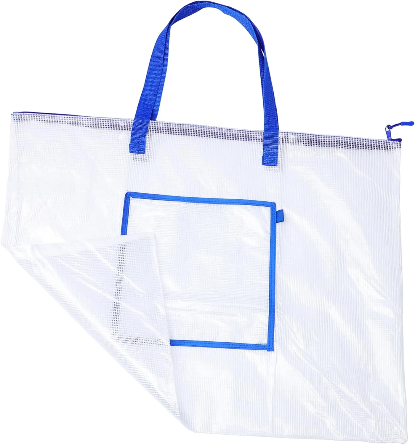 HOMSFOU Art Supply Pouch for Teachers Large Storage Bag Handle Zipper for Poster Bulletin Board Items