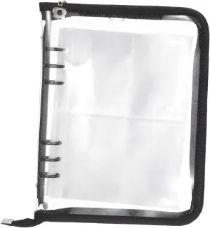 HOMSFOU Sticker Album Organizer with Zipper Binder Storage for Stickers Cards More Multi Functional with Single Four Elegant Spacious Design