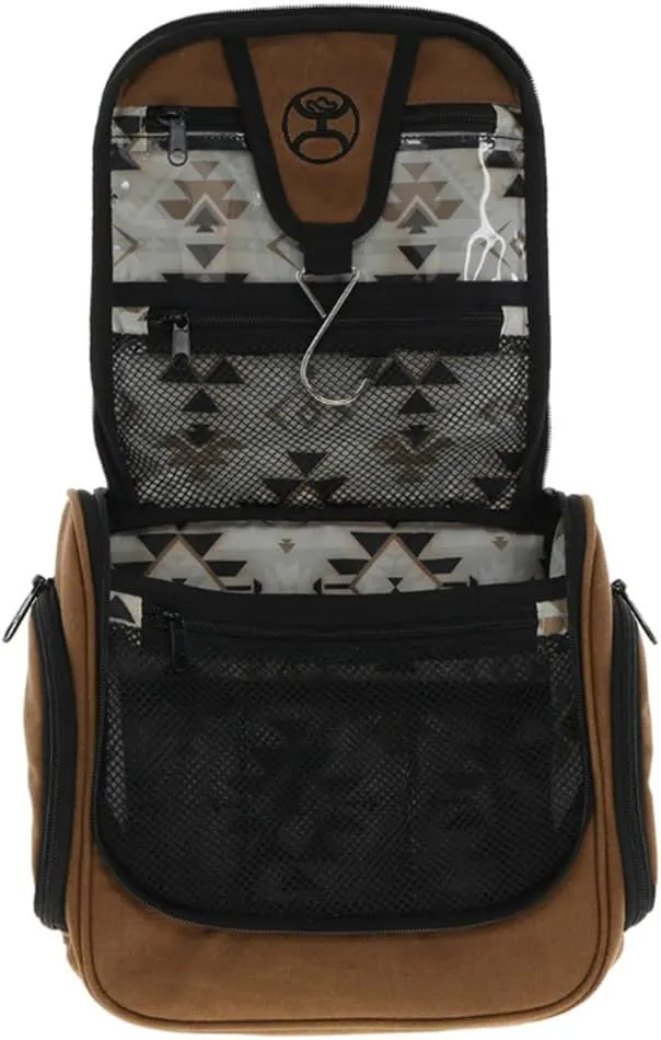 HOOEY Cowboy Kit Toiletry/Cosmetics Organizer Overnight Bag (Tan)