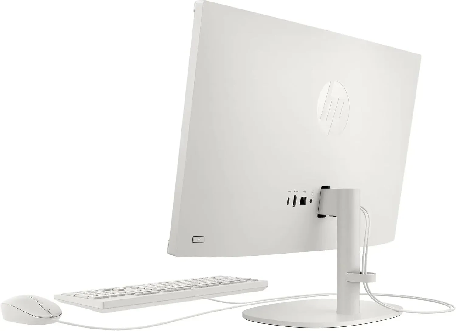 HP 21.5" FHD All-in-One Desktop Computer, 64GB RAM 2.5TB Storage (2TB SSD 512GB Docking Station Set), Dual-Core Intel Celeron, Windows 11 Pro with Microsoft Office Home & Business Included, Snow White