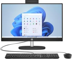 HP 24-cr100 23.8" FHD (1920x1080) IPS All-in-One Desktop 2024 New | Intel Ultra 7 155U 12-Core | Intel Iris Xe Graphics | Wi-Fi | 32GB DDR5 2TB M.2 SSD | Win11 Pro
