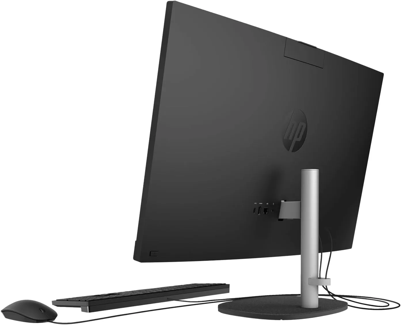 HP 27" 13th i7-1355U All in One Desktop Computer, FHD Display, 64GB RAM, 2TB SSD, IR Camera, RJ-45, Wi-Fi 6, Wired KB & Mouse, Windows 11 Home, Black, with Adata 512 External SSD Bundle