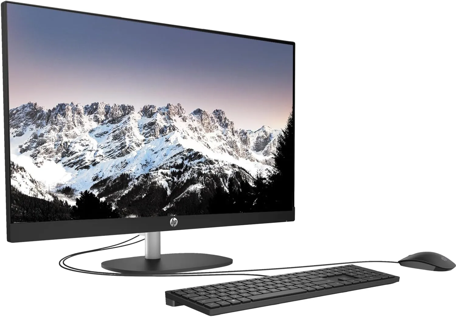 HP Business 27" 13th i7 All in One Desktop Computer, FHD Display, 64GB RAM, 1TB SSD, IR Camera, RJ-45, Wi-Fi 6, Wired KB & Mouse, Windows 11 Pro, Black, with Adata 512 External SSD Bundle