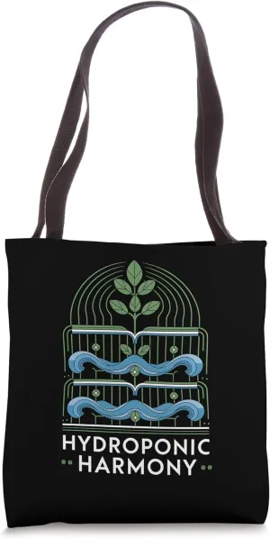 Hydroponic Harmony Sustainable Water Farming Tote Bag