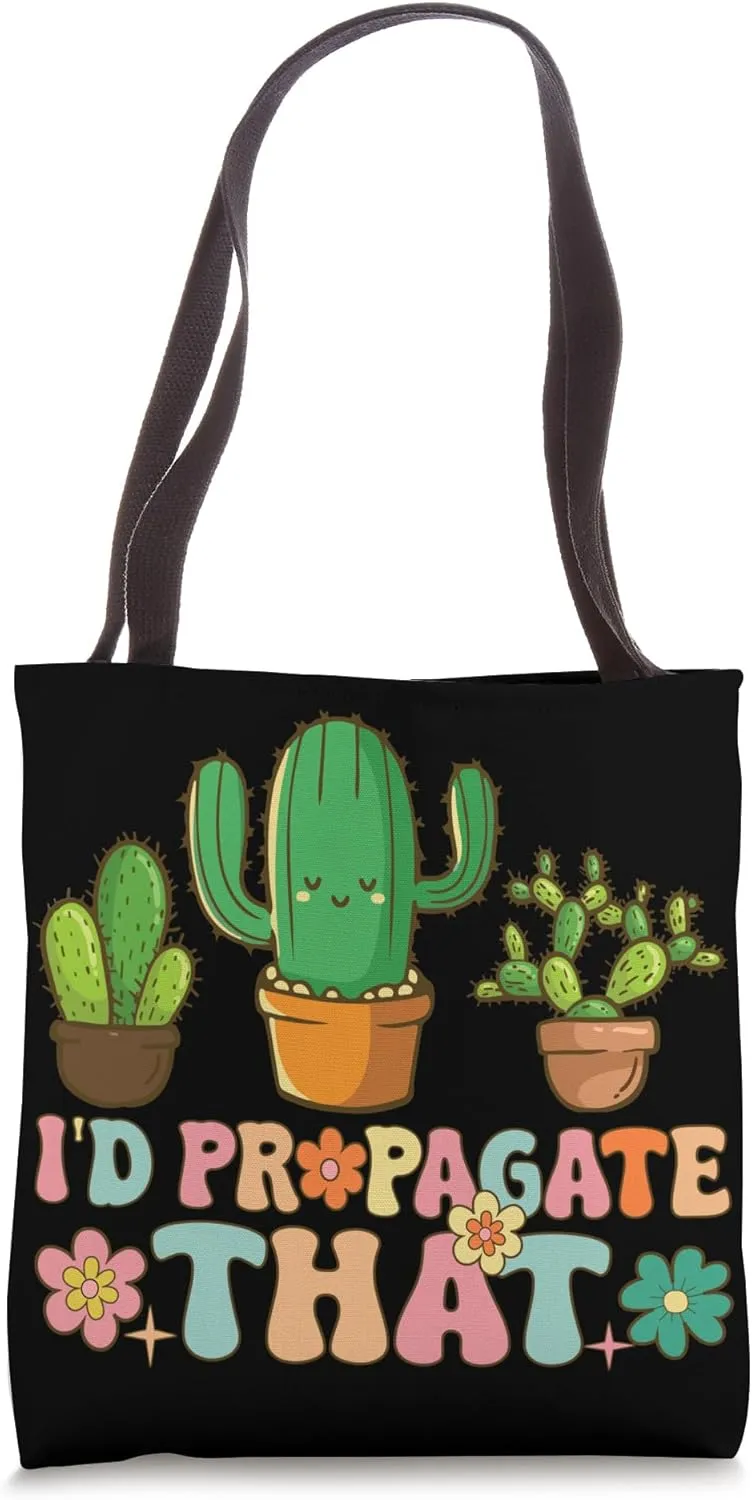 I'd Propagate That Groovy Succulent Gardener Plant Lover Tote Bag