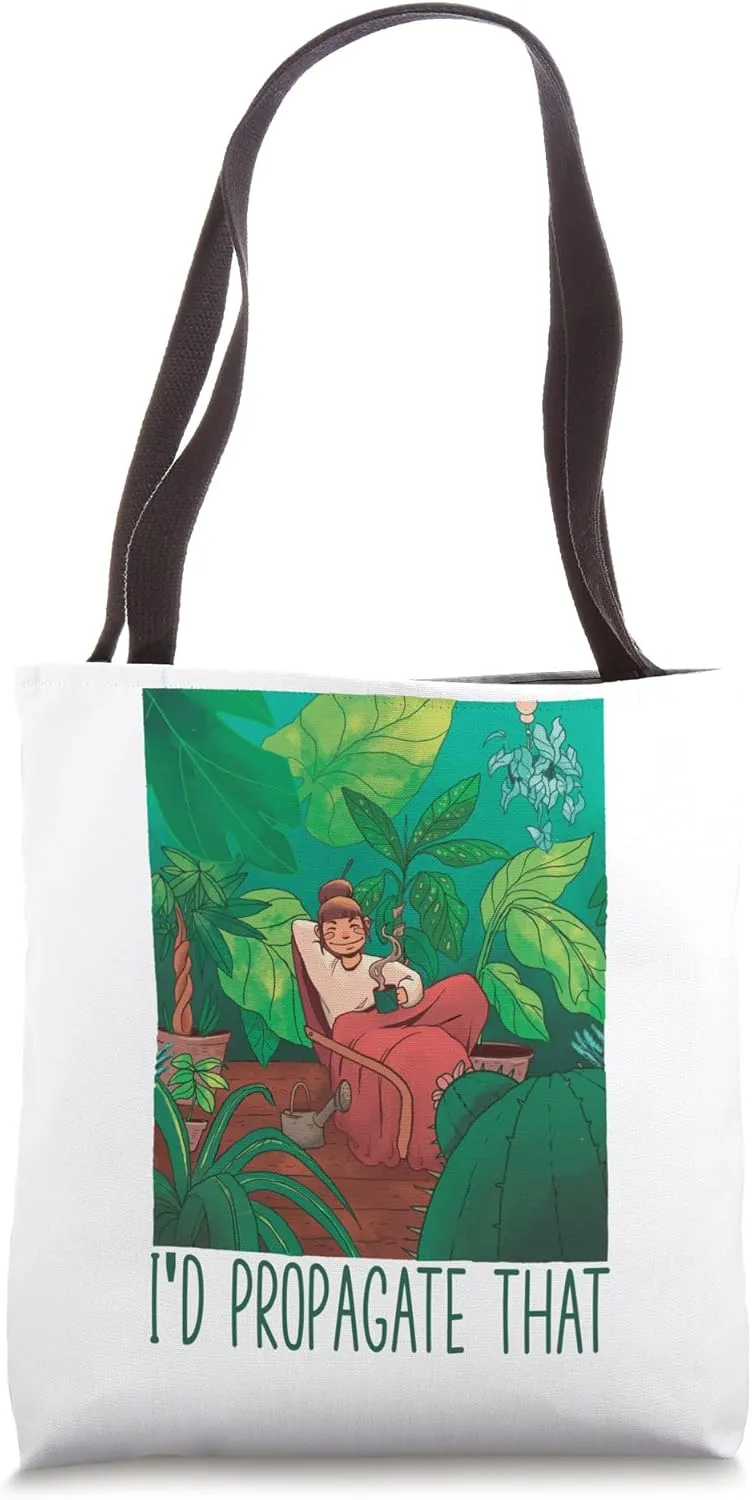 I'd Propagate That Houeplant Enthusiast Aroid Plant Lover Tote Bag