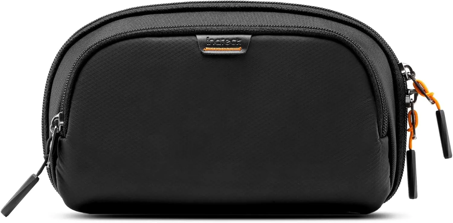 Inateck Electronics Organizer, Water-resistant Travel Cable Organizer, Electronics Accessories Carrying Case, Storage Bag for Cable, Cord, Charger, Phone, Earphone, Black