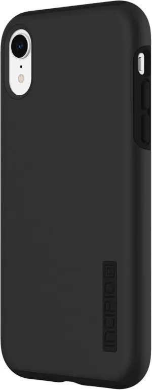 Incipio DualPro Classic Case for iPhone XR (6.1") – Slim Dual-Layer Protective Case with 10ft Drop Protection, Shock-Absorbing, Scratch-Resistant Cover – Jet Black