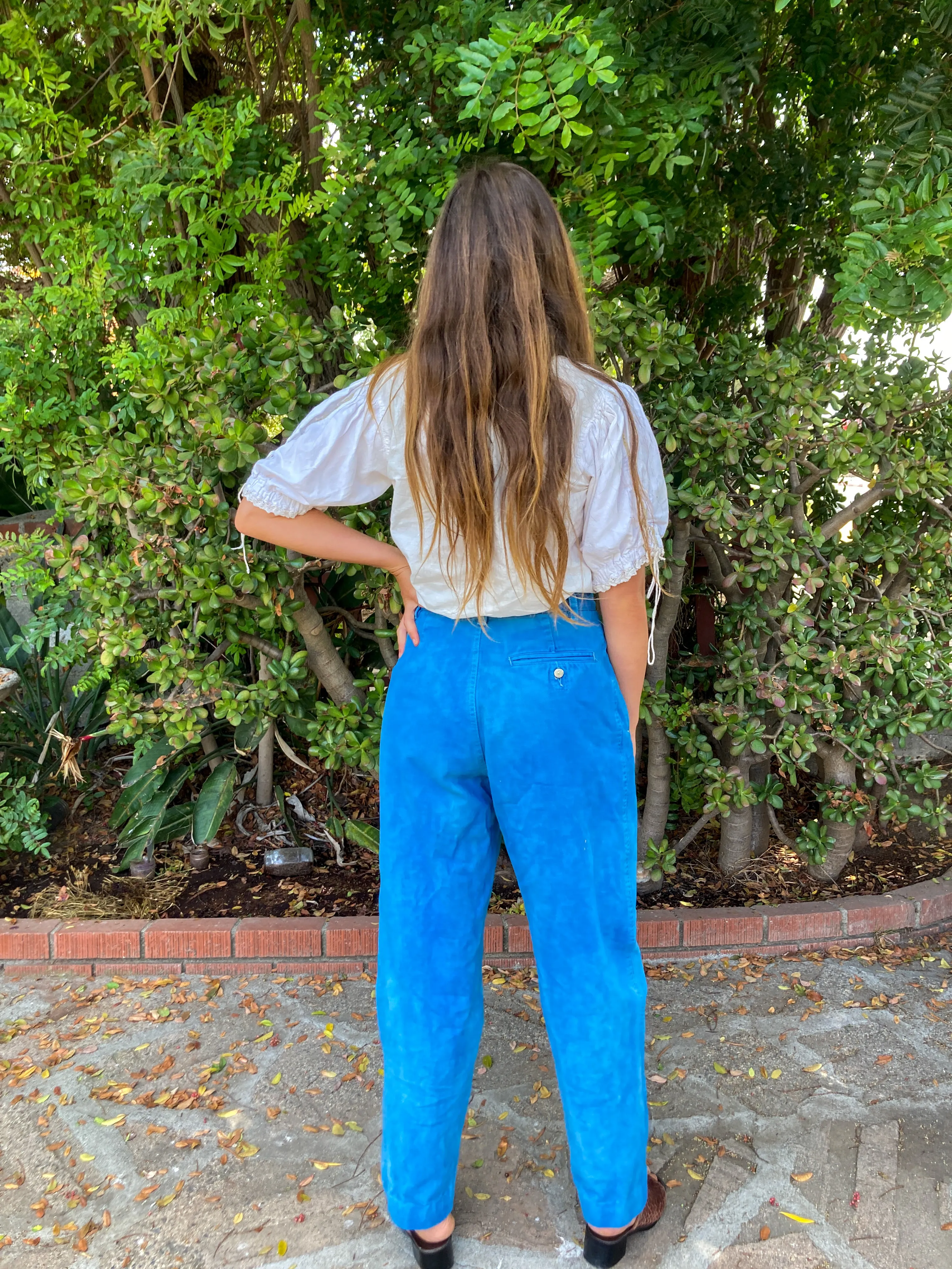 Indigo Canvas Trouser