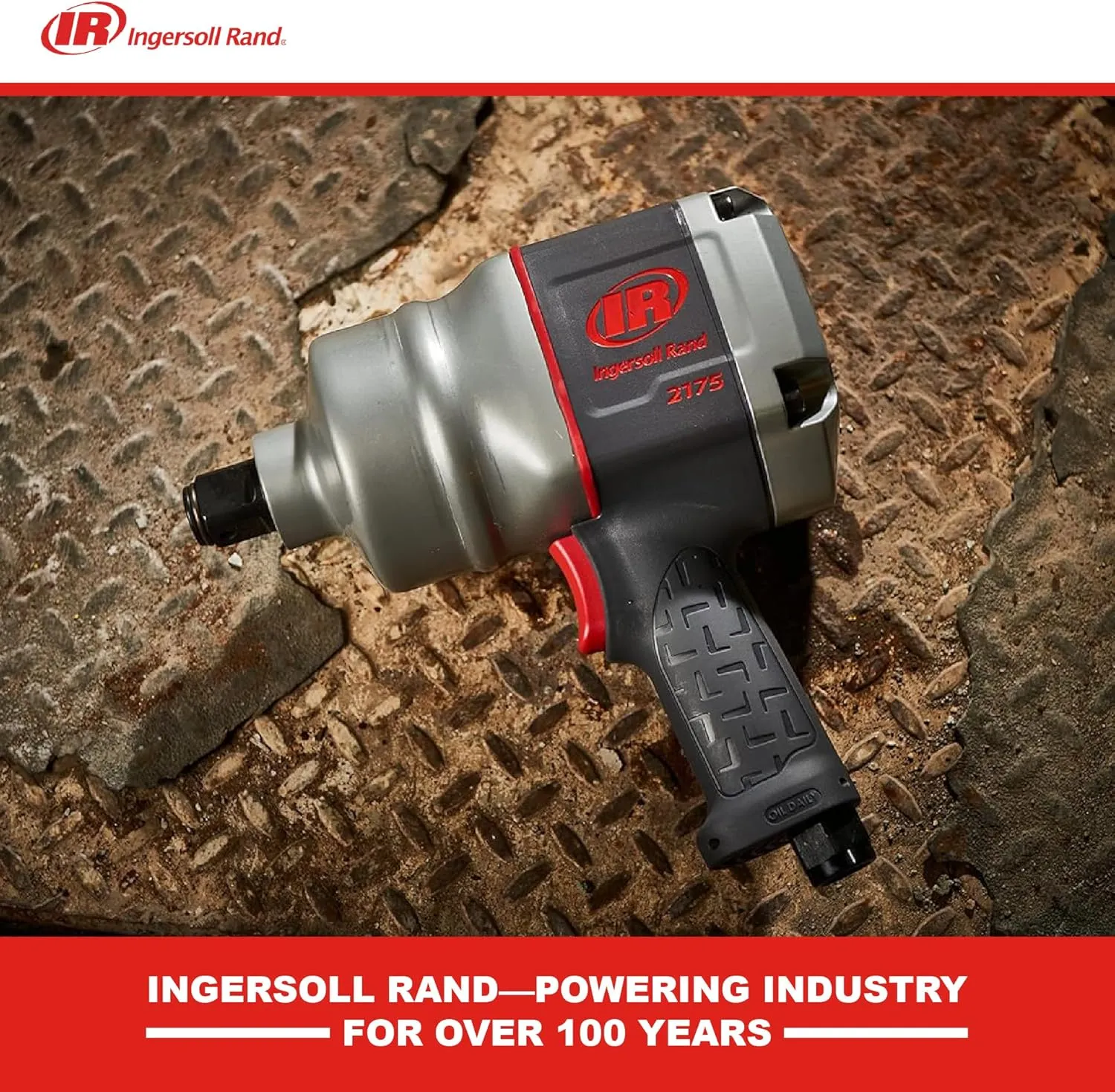 Ingersoll Rand 2175MAX 1" Air Impact Wrench, 2,000 ft-lbs Max Torque, Pistol Grip