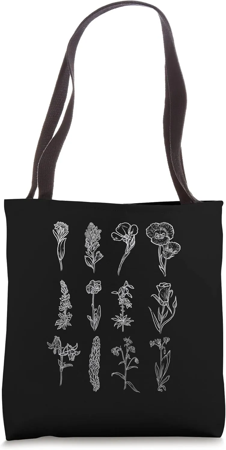 Inspired Flowers Naturalist plant lover Tote Bag